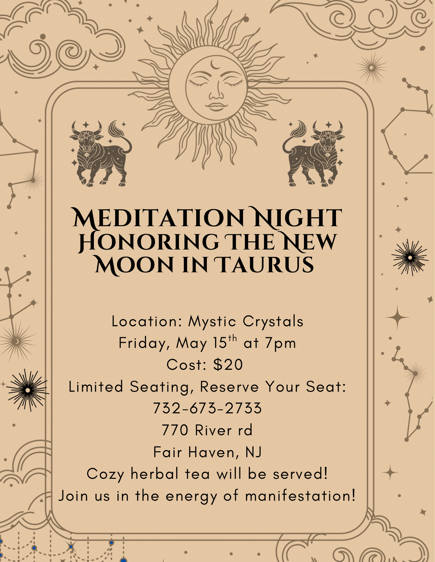 New Moon in Taurus Meditation Night